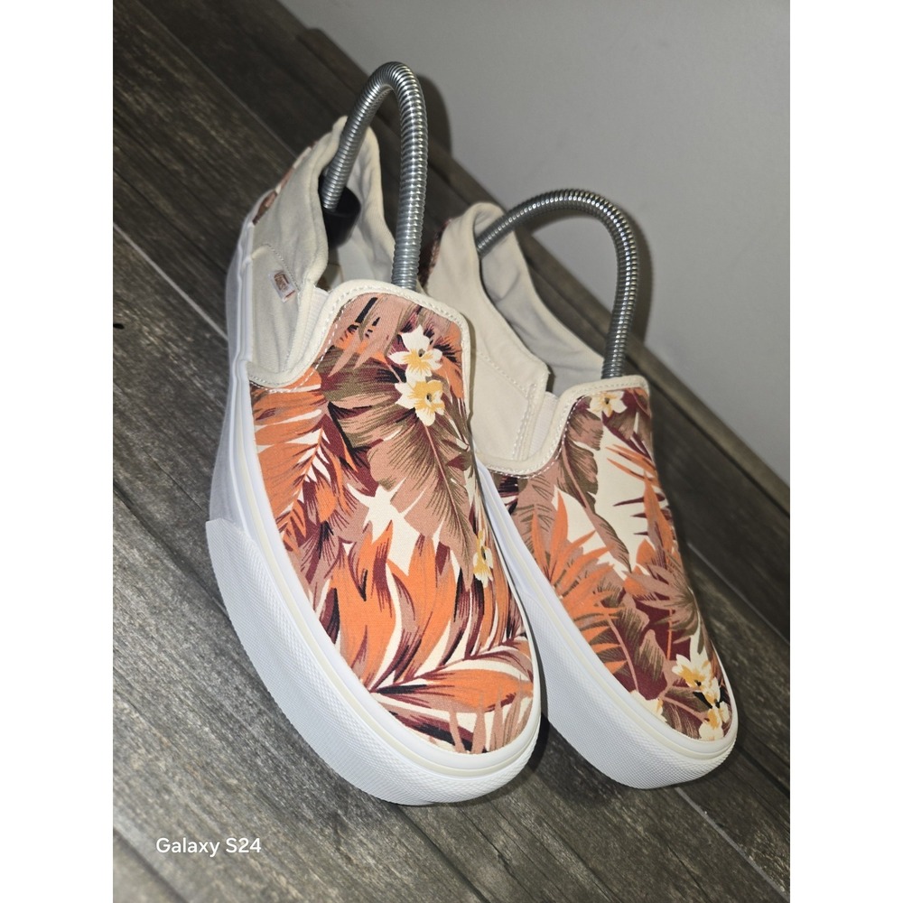 VANS ASHER PLATFORM PARADISE FLORAL Women's Size 9 Shoes Slip-On Skater